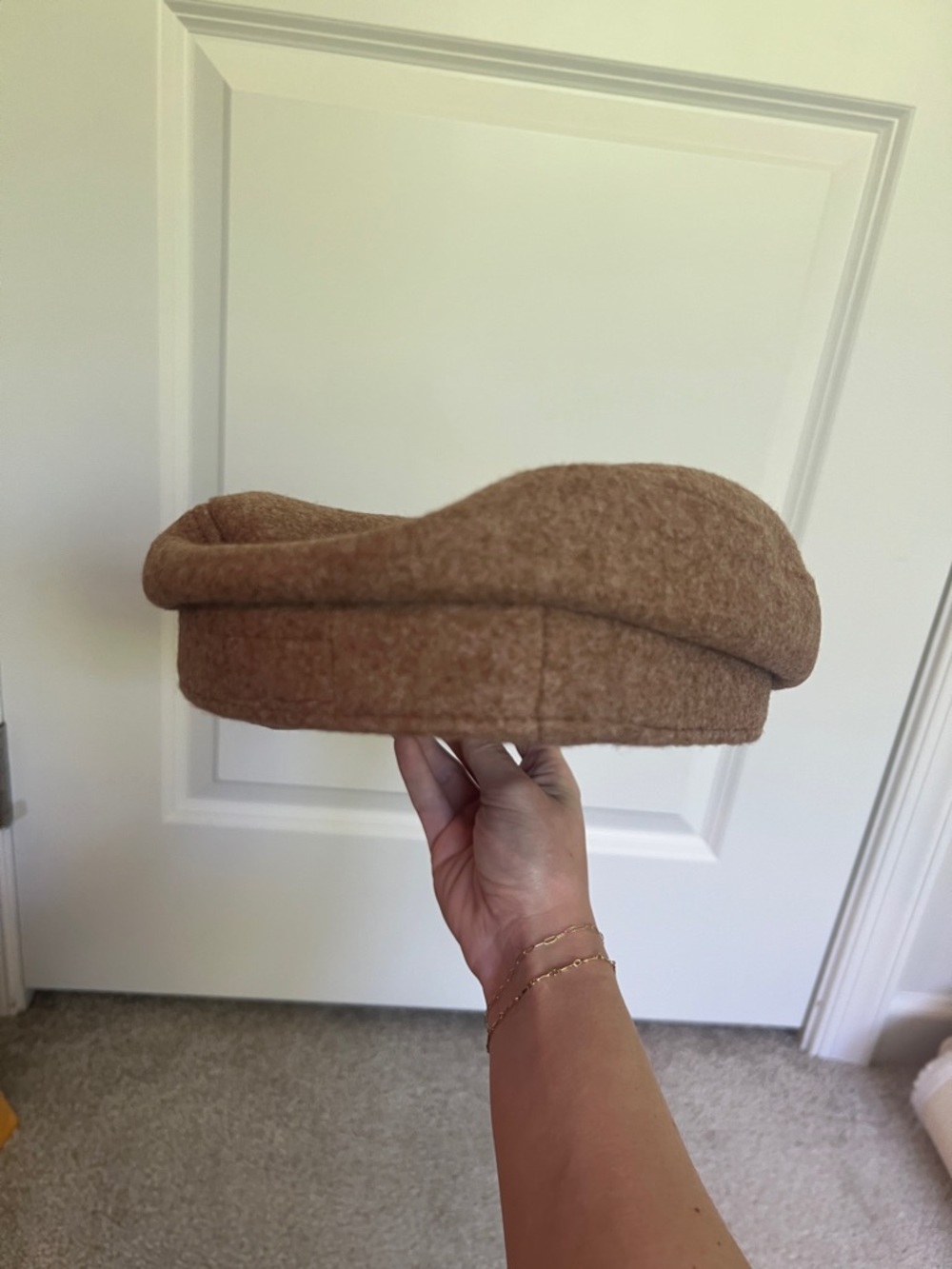 Universal Thread Newsboy Cap in warm brown - Picture 5 of 8